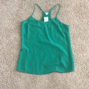 NWT J.Crew Green Tank Top